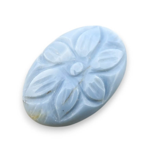 Blue opal cabochon carved 30x21 mm no 10 Blue opal cabochon carved 30x21 mm no 10