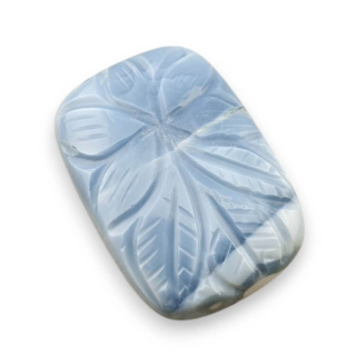 Blue opal cabochon carved 30x21 mm no 28