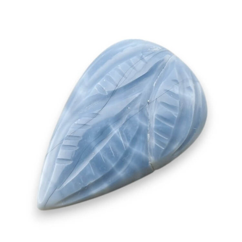Blue opal cabochon carved 36x17 mm no 59 Blue opal cabochon carved 36x17 mm no 59