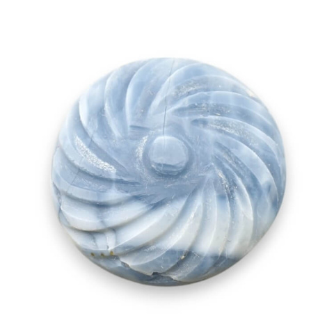 Blue opal cabochon carved fi 25 mm no 16 Blue opal cabochon carved fi 25 mm no 16