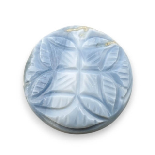 Blue opal cabochon carved fi 25 mm no 21