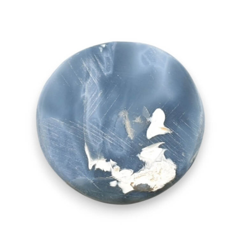 Blue opal cabochon carved fi 25 mm no 77 Blue opal cabochon carved fi 25 mm no 77