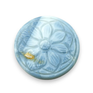 Opal blue cabochon carved fi 29 mm no 11