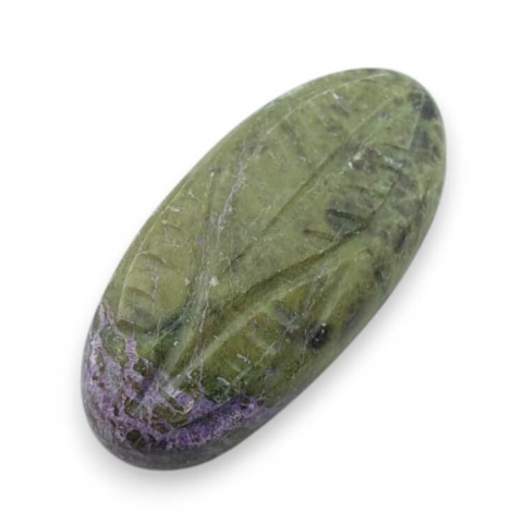 Stichtite carved cabochon 26x12 mm no. 40 Stichtite carved cabochon 26x12 mm no. 40