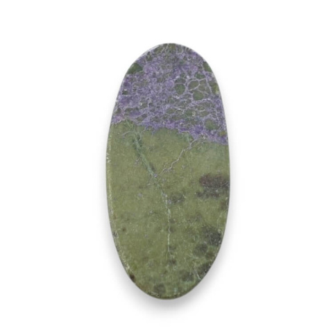 Stichtite carved cabochon 26x12 mm no. 40 Stichtite carved cabochon 26x12 mm no. 40