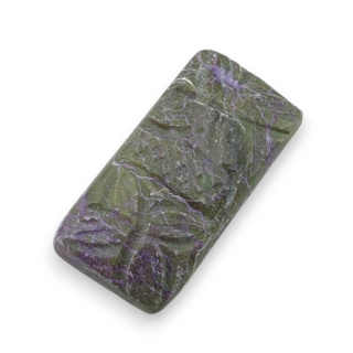 Stichtite carved cabochon 27x14 mm no 39