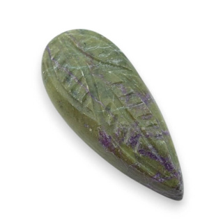 Stichtite carved cabochon 30x13 mm no 27