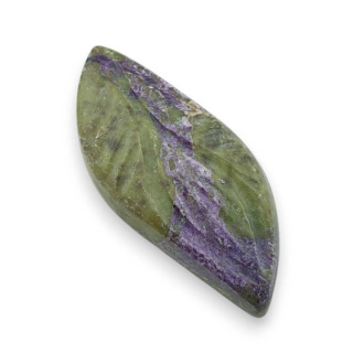 Stichtite carved cabochon 30x13 mm no 44