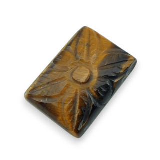 Tiger's eye cabochon carving 22x15 mm no. 31