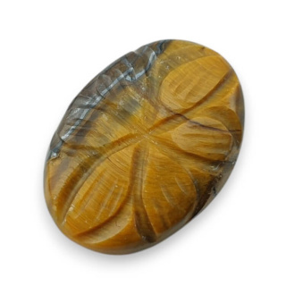 Tiger's eye carving cabochon 23x17 mm no. 50