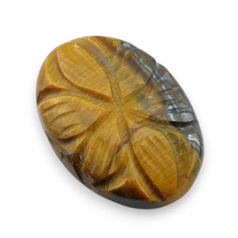 Tiger's eye carving cabochon 23x17 mm no. 50 Tiger's eye carving cabochon 23x17 mm no. 50