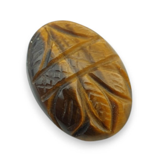 Tiger's eye carved cabochon 23x17 mm no 71
