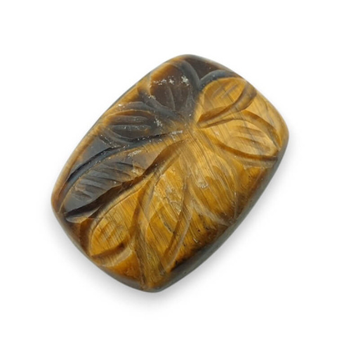 Tiger's eye carved cabochon 24x18 mm no 21 Tiger's eye carved cabochon 24x18 mm no 21