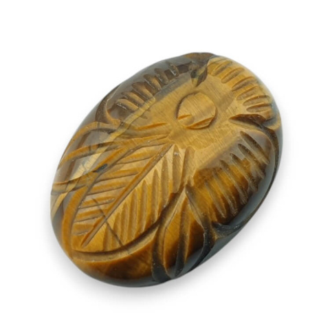 Tiger's eye cabochon carving 24x18 mm no. 64 Tiger's eye cabochon carving 24x18 mm no. 64