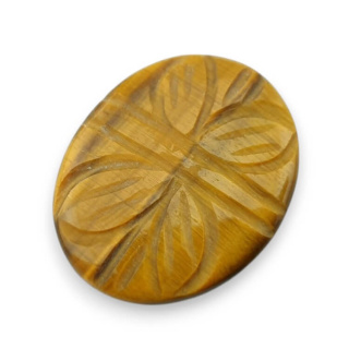 Tiger's eye cabochon carving 24x20 mm no 72