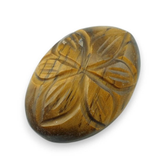 Tiger's eye cabochon carving 25x17 mm no. 22