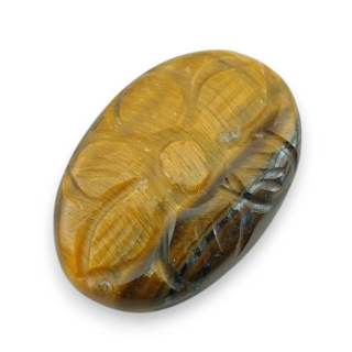 Tiger's eye cabochon carving 25x17 mm no 60