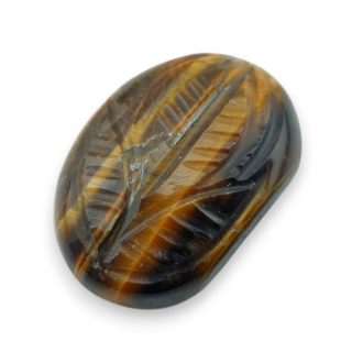 Tiger's eye cabochon carving 25x17 mm no. 69