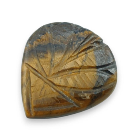 Tiger's eye cabochon carved 25x23 mm no 36 Tiger's eye cabochon carved 25x23 mm no 36