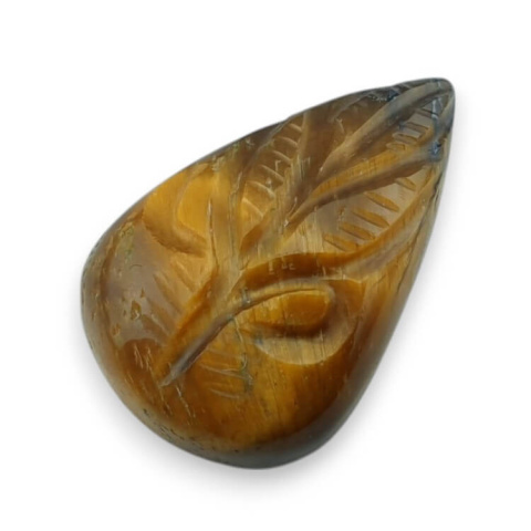 Tiger's eye cabochon carving 26x17 mm no. 37 Tiger's eye cabochon carving 26x17 mm no. 37