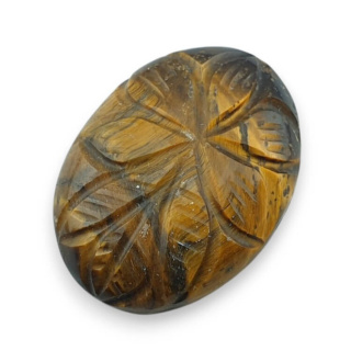 Tiger's eye cabochon carving 26x20 mm no. 24