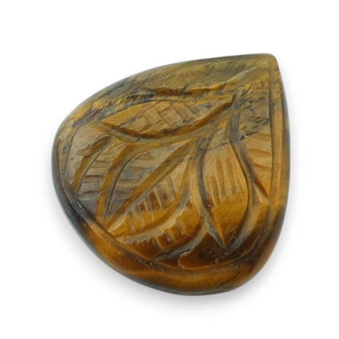 Tiger's eye cabochon carving 26x23 mm no. 46 Tiger's eye cabochon carving 26x23 mm no. 46