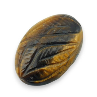 Tiger's eye cabochon carved 27x18 mm no 41