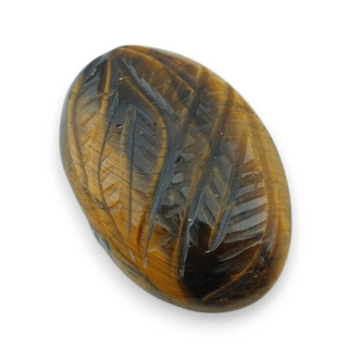 Tiger's eye cabochon carved 27x18 mm no 41