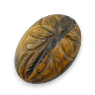 Tiger's eye cabochon carving 27x19 mm no 34