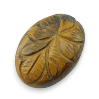 Tiger's eye cabochon carving 27x19 mm no. 67