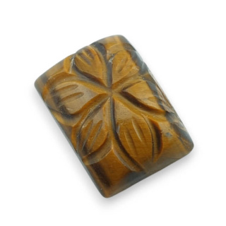 Tiger's eye cabochon carved 28x16 mm no. 59