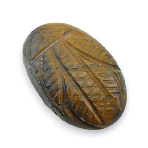 Tiger's eye carved cabochon 28x19 mm no 32 Tiger's eye carved cabochon 28x19 mm no 32
