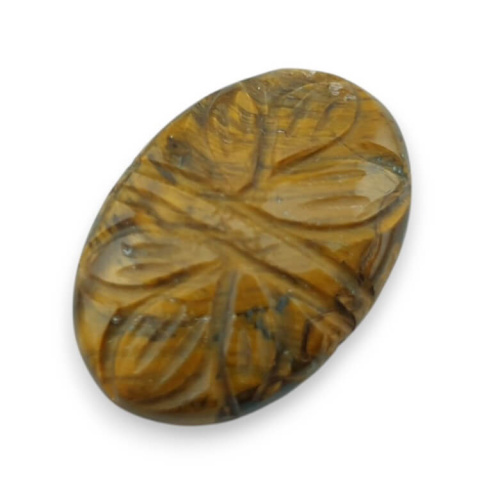 Tiger's eye cabochon carving 28x19 mm no 47 Tiger's eye cabochon carving 28x19 mm no 47