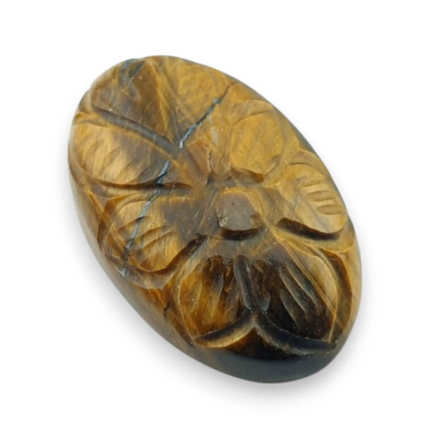 Tiger's eye cabochon carved 29x19 mm no. 51 Tiger's eye cabochon carved 29x19 mm no. 51