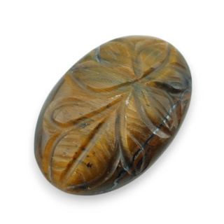 Tiger's eye cabochon carving 29x20 mm no 23