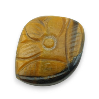 Tygrysie oko kaboszon carving 29x23 mm nr 49