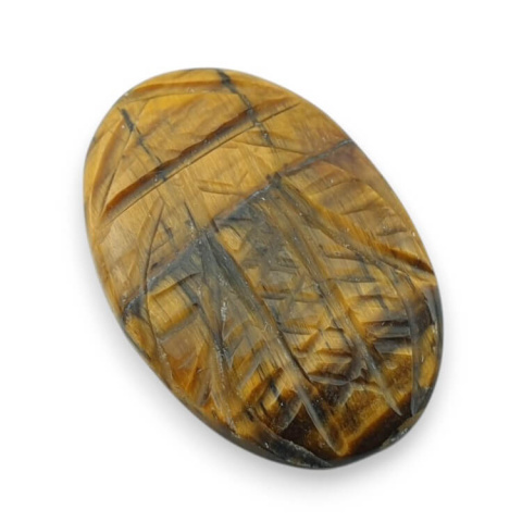 Tiger's eye cabochon carved 30x20 mm no 42 Tiger's eye cabochon carved 30x20 mm no 42