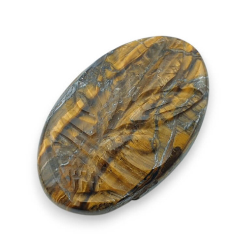 Tiger's eye cabochon carved 30x20 mm no 56 Tiger's eye cabochon carved 30x20 mm no 56