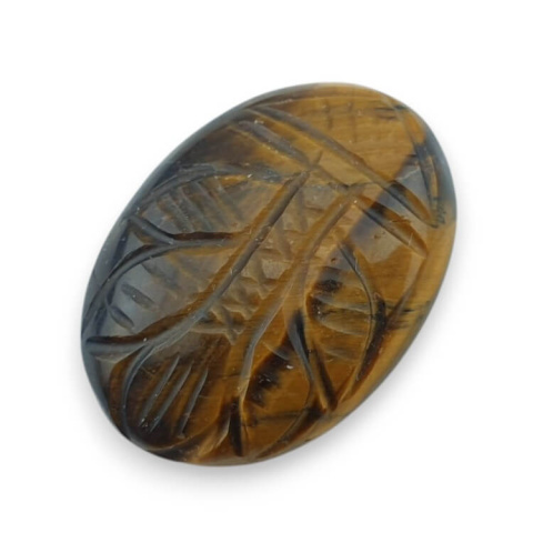 Tygrysie oko kaboszon carving 30x22 mm nr 39 Tygrysie oko kaboszon carving 30x22 mm nr 39