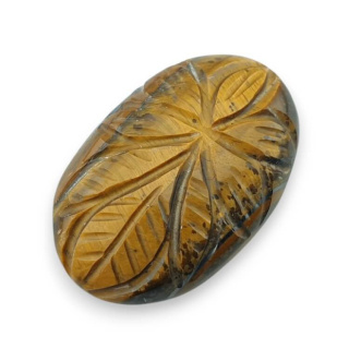 Tiger's eye cabochon carving 31x20 mm no 53