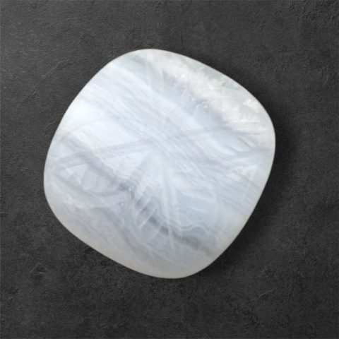 Agat blue lace kaboszon carving 20x20 mm nr 10 Agat blue lace kaboszon carving 20x20 mm nr 10