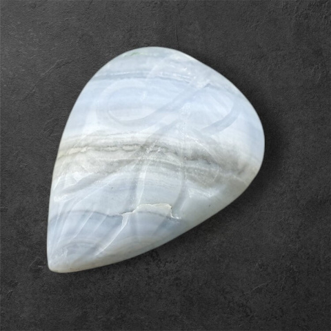 Agate blue lace cabochon carved 28x21 mm no. 8 Agate blue lace cabochon carved 28x21 mm no. 8