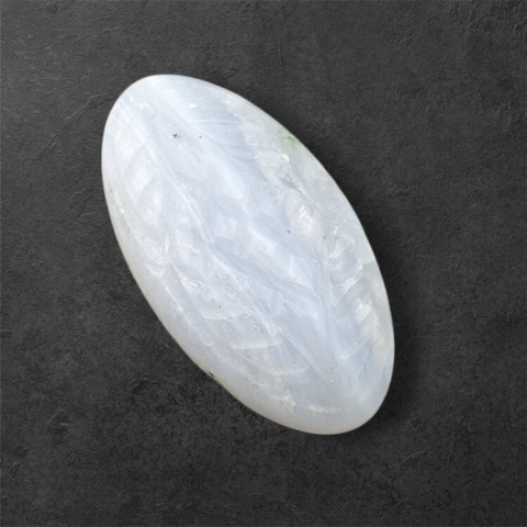 Agate blue lace cabochon carving 30x16 mm no. 2 Agate blue lace cabochon carving 30x16 mm no. 2