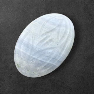 Agate blue lace cabochon carving 30x21 mm no. 3