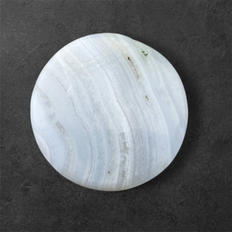 Blue lace agate cabochon carved fi 26 mm no 7 Blue lace agate cabochon carved fi 26 mm no 7