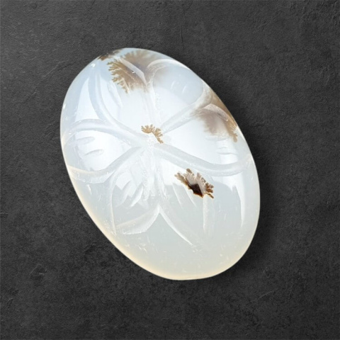 Agate montana carving cabochon 21x15 mm no 75 Agate montana carving cabochon 21x15 mm no 75