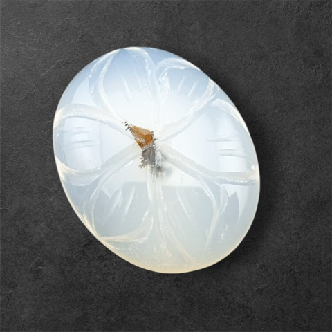 Agate montana carved cabochon 22x17 mm no 79 Agate montana carved cabochon 22x17 mm no 79