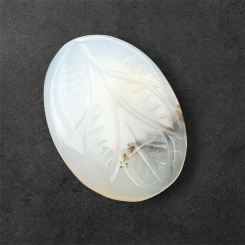 Agate montana carved cabochon 23x17 mm no 66 Agate montana carved cabochon 23x17 mm no 66