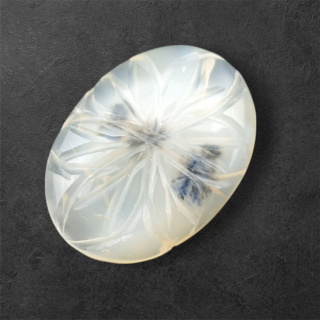 Agat montana kaboszon carving 24x18 mm nr 63
