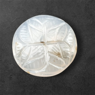Agat montana kaboszon carving 24x mm nr 23